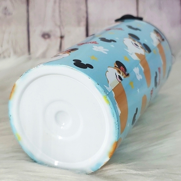 Pembroke Welsh Corgi Dog Puppy Disney Mickey Mouse Ears Stainless Steel Tumbler - Picture 13 of 15